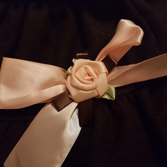 Girls size 5 brown wool like girls skirt no brand label - Picture 2 of 4